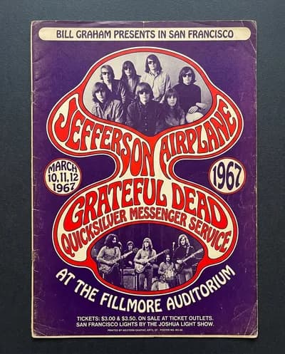 Psychedelic Concert Poster Fillmore Style