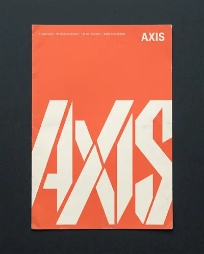Bold Geometric Typography Branding Poster