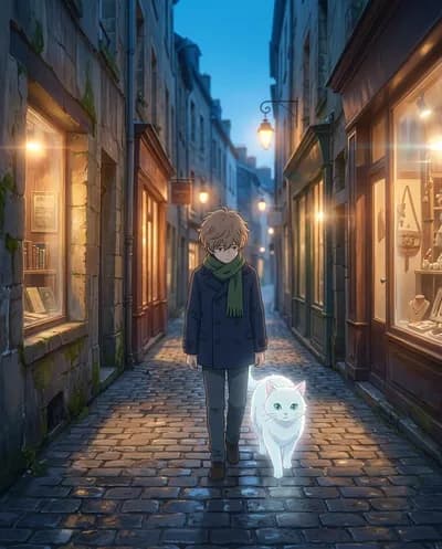 مشهد سينمائي أنمي بأسلوب جوي للمخرجين اليابانيين المشهورين بالقصص البيئية الخلابة. الإعداد...